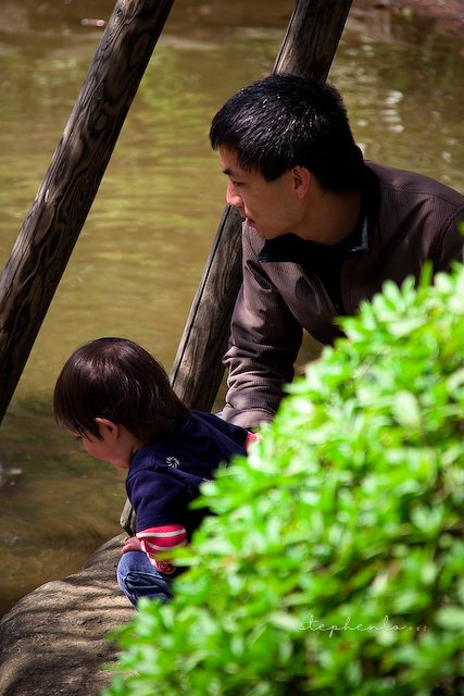 Father & son moment