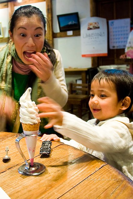 Soy Sauce ice cream at a soy sauce factory